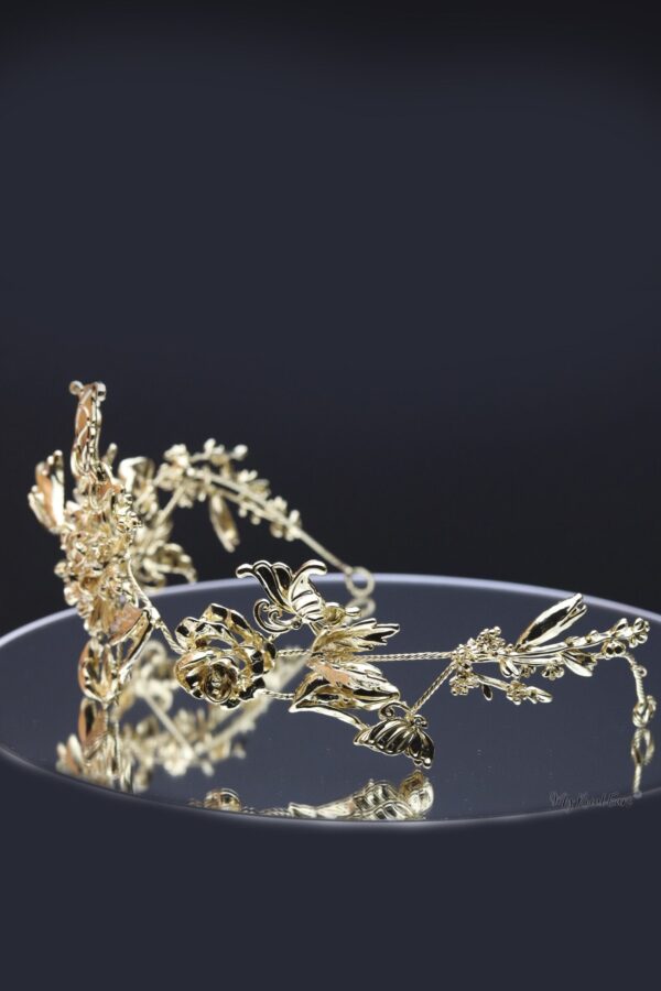 Queen Sojourner-vintage inspired gold headpiece - My Roial Ears LTD