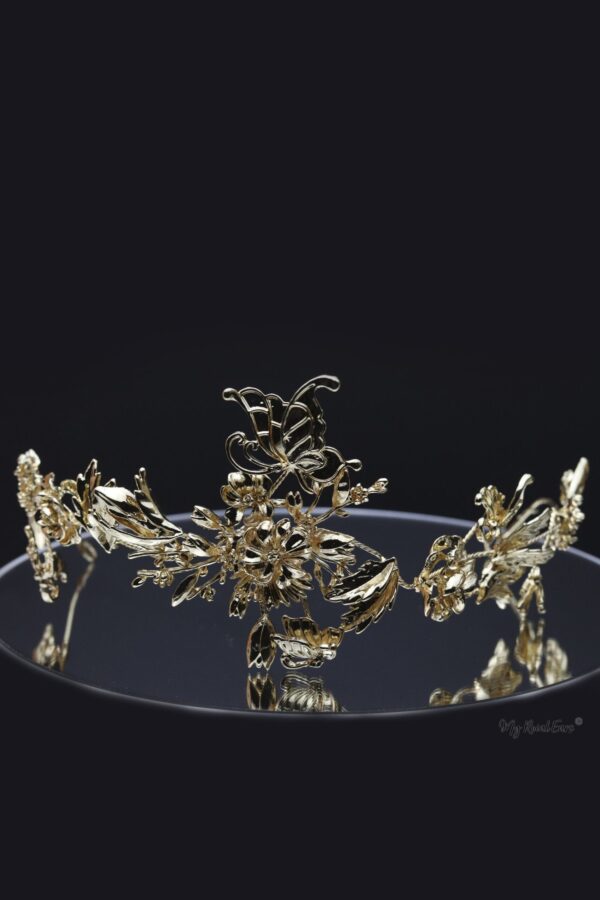 Queen Sojourner-vintage inspired gold headpiece - My Roial Ears LTD