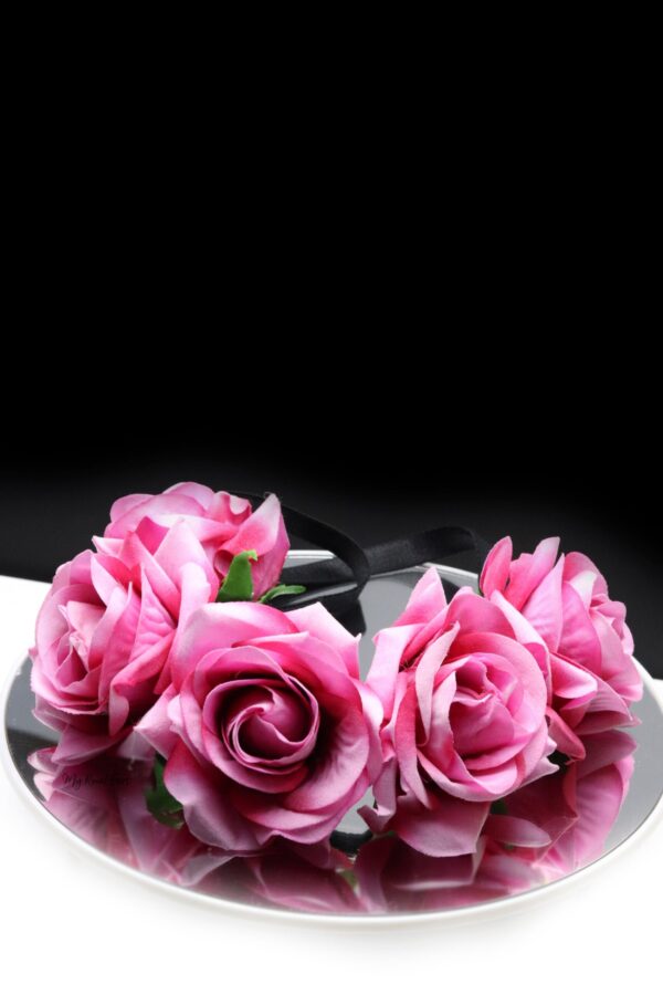 Queen Donna Red- rose flower headband - Image 13