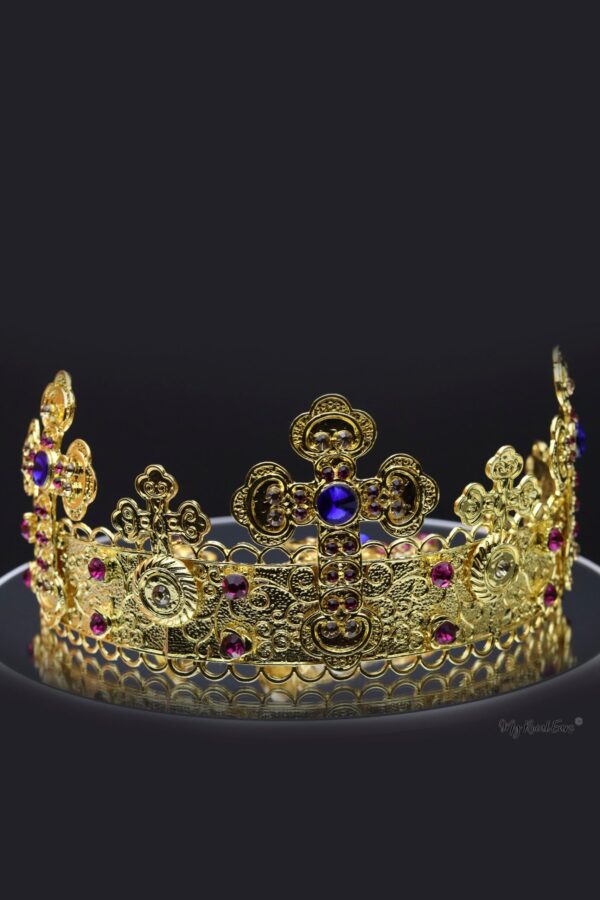 Queen Harriet-Baroque Cross Tiara and Earring Set - My Roial Ears LTD