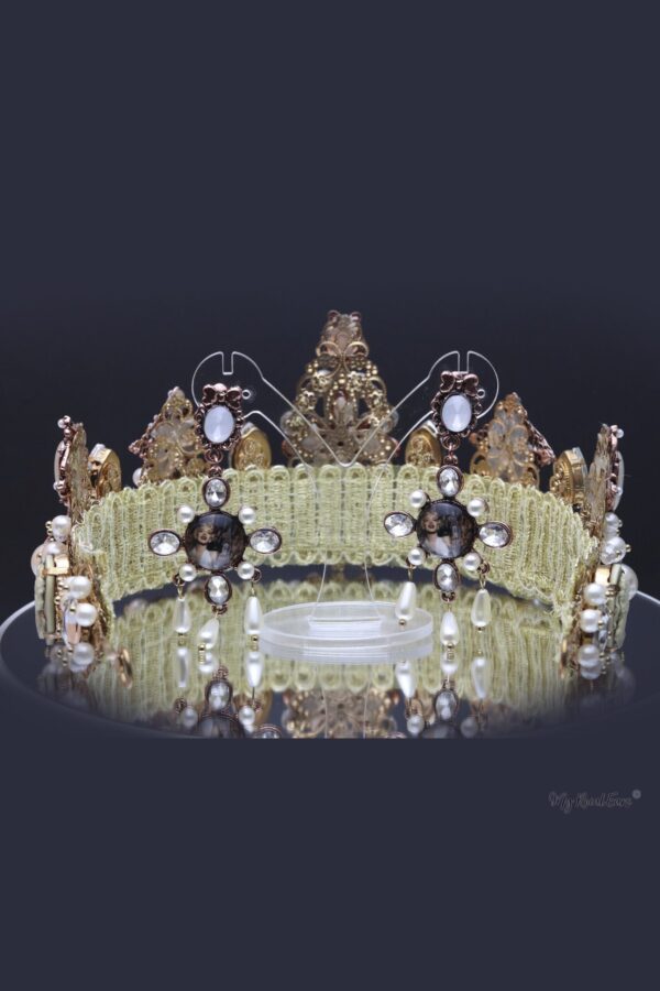 Queen Simone- exquisite bridal tiara and earring set - My Roial Ears LTD