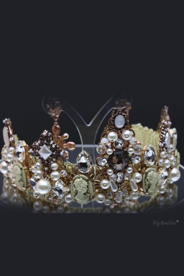 Queen Simone- exquisite bridal tiara and earring set - My Roial Ears LTD