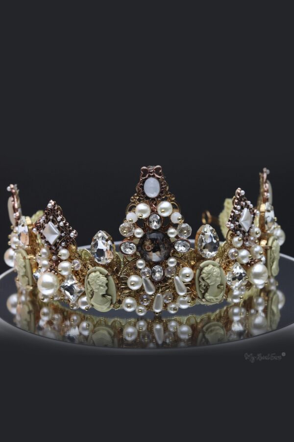 Queen Simone- exquisite bridal tiara and earring set - My Roial Ears LTD