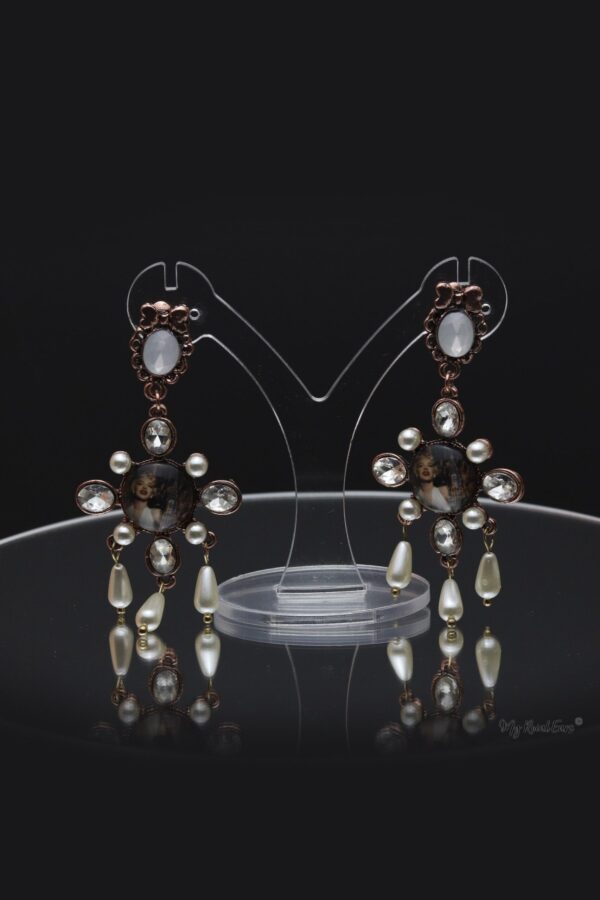 Queen Simone- exquisite bridal tiara and earring set - My Roial Ears LTD
