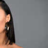 Andromeda- gold plated geometric statement stud earrings - My Roial Ears LTD