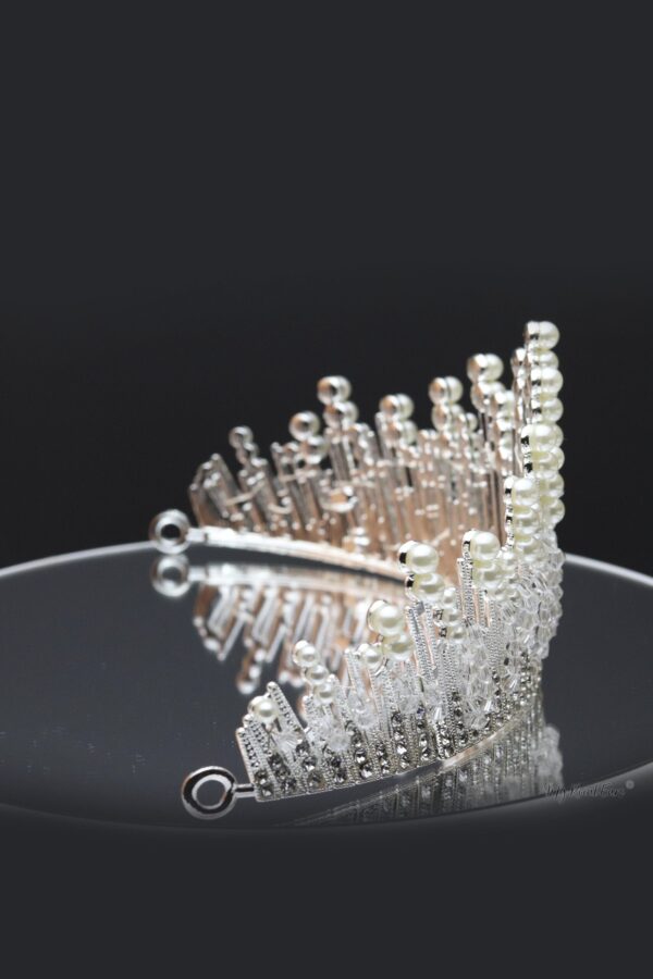 Queen Marilyn- an elegant pearl beaded and crystal crown - My Roial Ears LTD