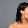 Cassandra H- gold plated snake shaped crystal drop earrings - My Roial Ears LTD