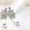 Q.Grace-chandelier pearl silver plated bridal drop earring - My Roial Ears LTD