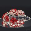 Queen Jane- a red floral handmade headpiece - My Roial Ears LTD