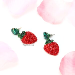 Amaryllis- Strawberry Shaped Earrings