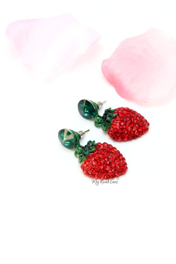 Amaryllis- Strawberry Shaped Earrings - Image 2