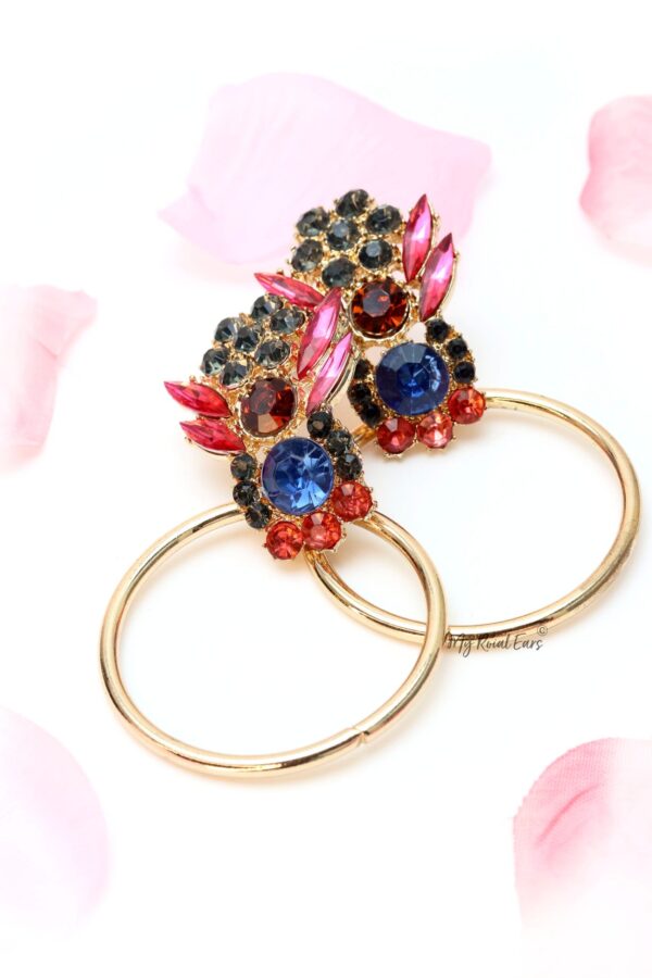 Lotus Flower- bubble bee stud and hoop earrings - Image 4