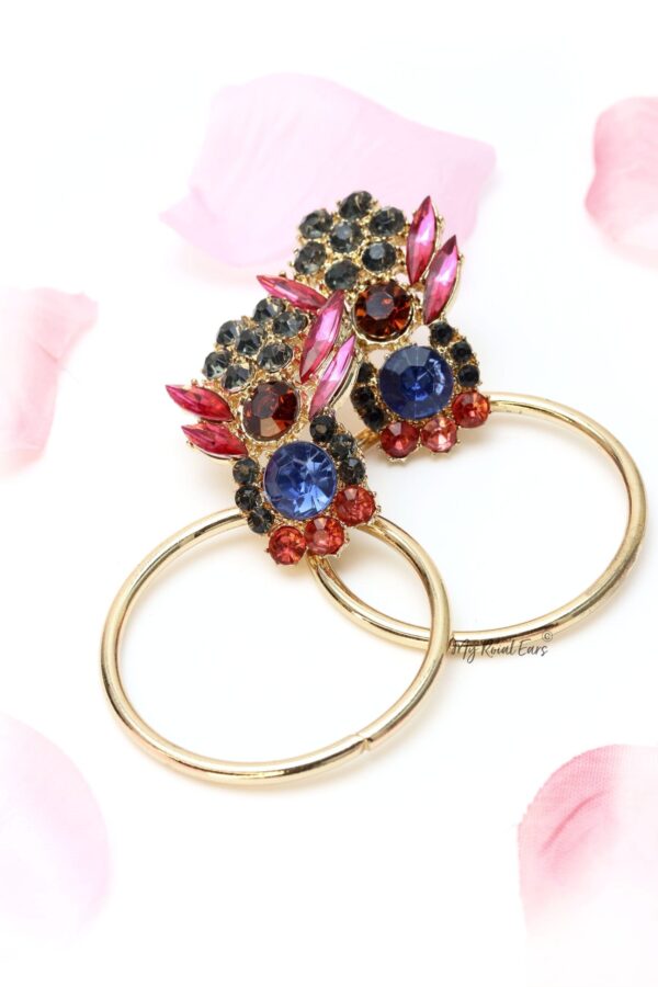Lotus Flower Gold- bubble bee stud and hoop earrings