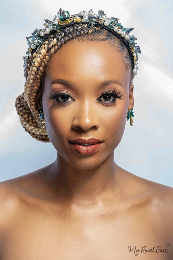 Queen Gladys- impressive baroque beaded headband - Image 2