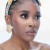 Queen Cayla- golden floral metal headband - Image 2