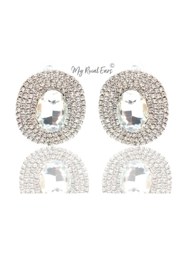 Christie B- statment gala crystal stud earrings