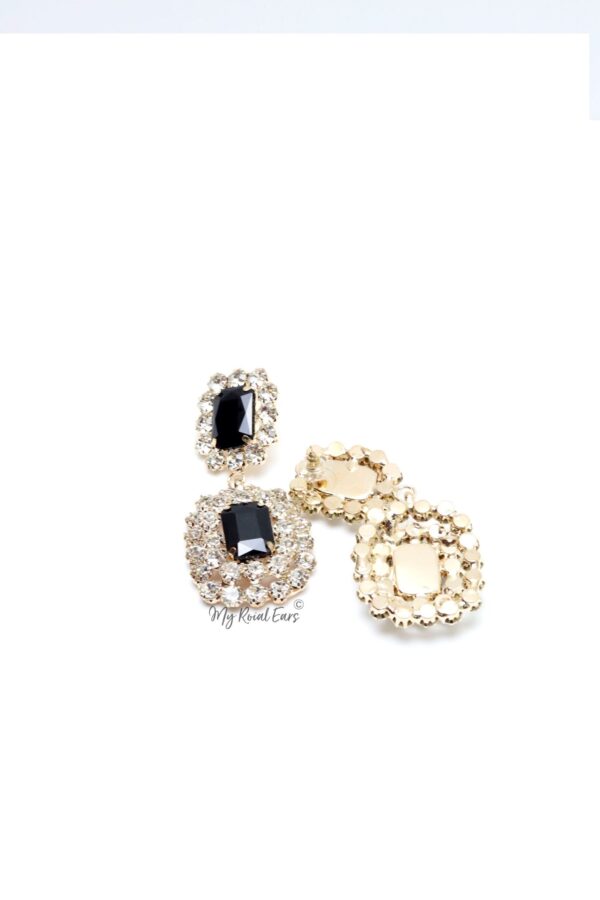 Irina S- statement glowing crystal drop earrings - Image 4