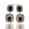 Irina S- statement glowing crystal drop earrings