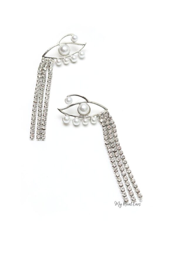 Noemie L- charming pearl ear cuff earrings - Image 4