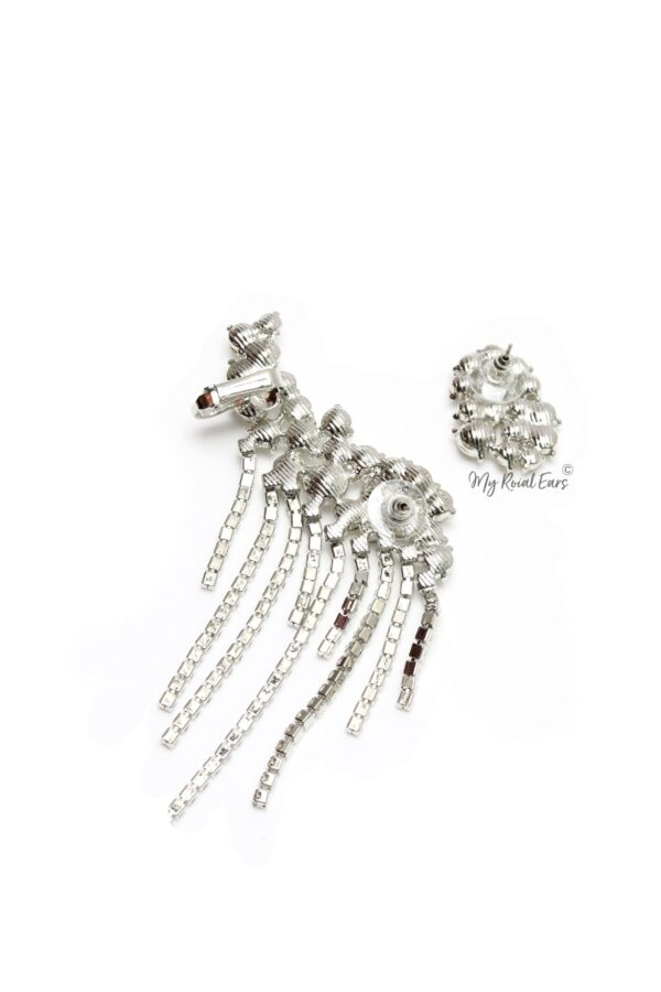Veronica W- stunning crystal ear cuff and stud earrings - Image 3