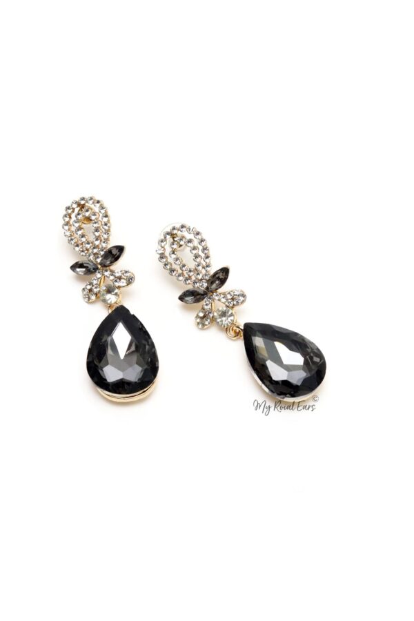 Q.Bridget-crystal stud contemporary bridal earrings - Image 6