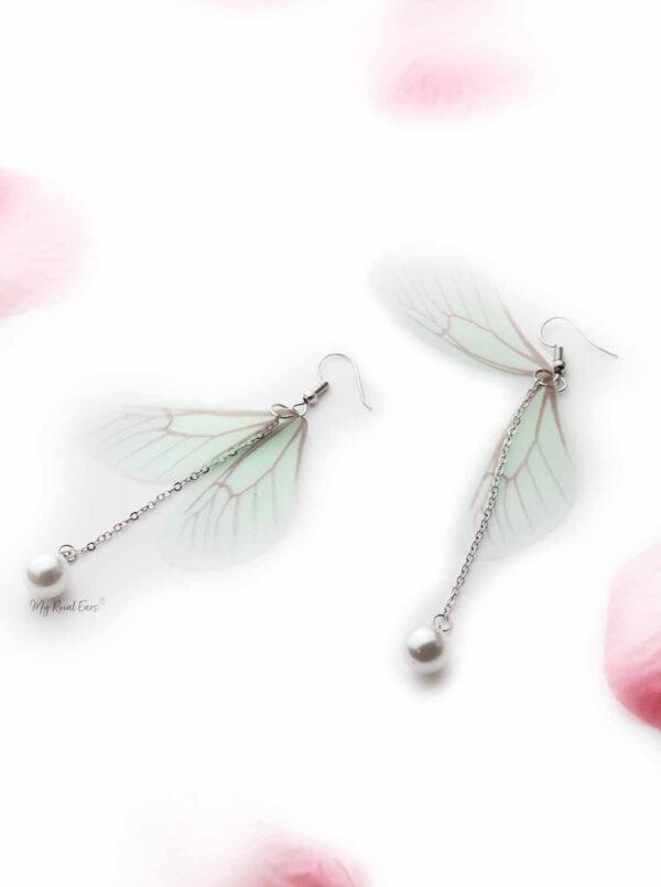 Sympetalous- Butterfly Wing Drop Earring - Image 2