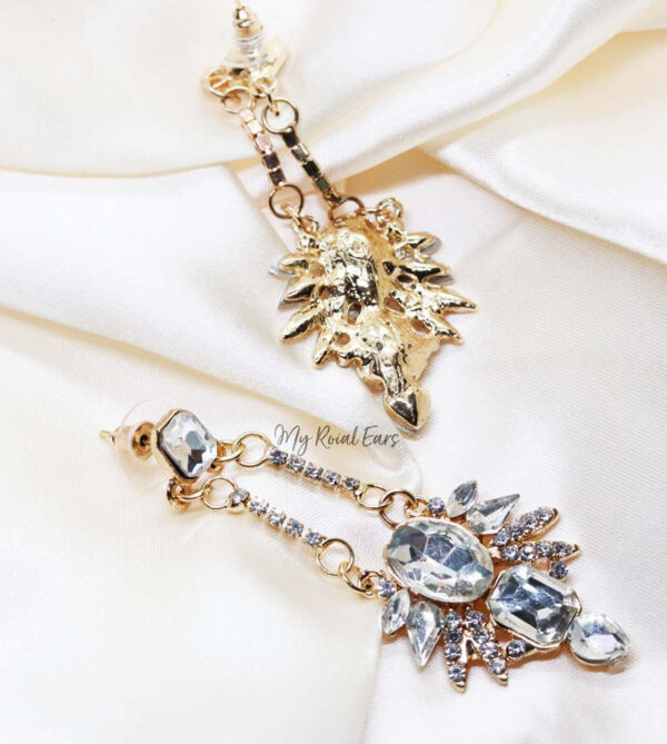 Q ALICE-handmade crystal glass dangle earrings - My Roial Ears LTD