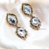 Q.KATE-exquisite antique gold plated crystal earrings - My Roial Ears LTD