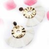 Begonia Fairlady- golden tassel statement earrings - Image 5