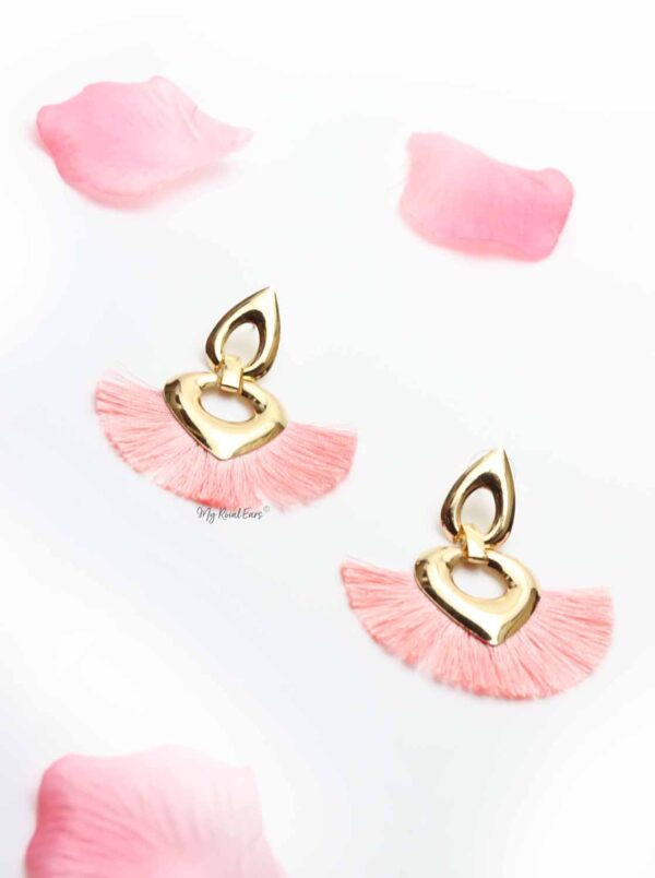 Cosmos-cute pink tassel earrings - My Roial Ears LTD