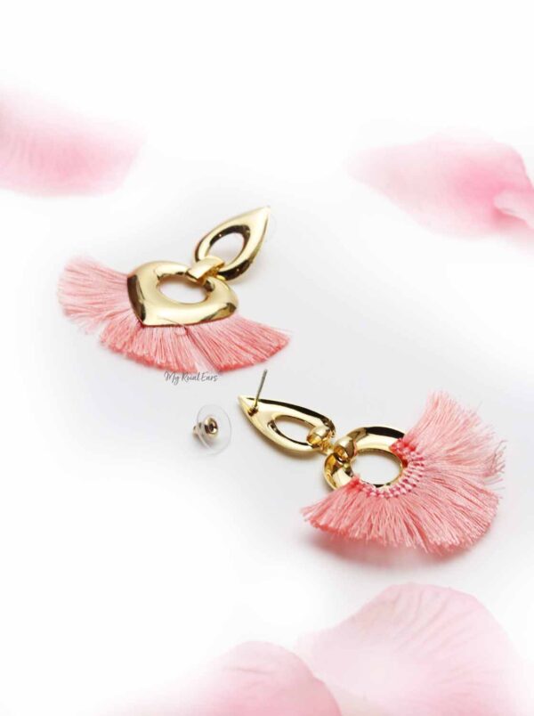 Cosmos-cute pink tassel earrings - My Roial Ears LTD