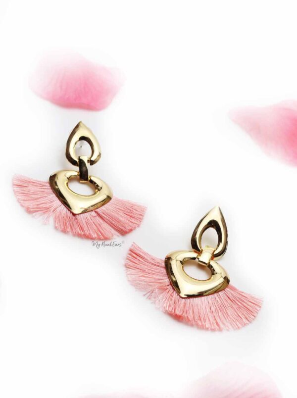 Cosmos-cute pink tassel earrings - My Roial Ears LTD