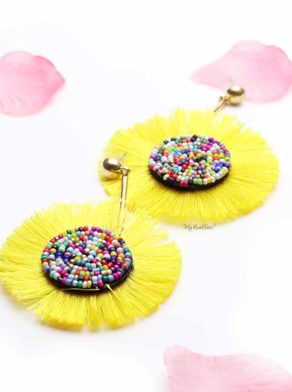 Bottle Brush- candy shaped tassel earrings - My Roial Ears LTD