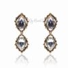 Q.KATE-exquisite antique gold plated crystal earrings - My Roial Ears LTD