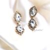 Q.KATE-exquisite antique gold plated crystal earrings - My Roial Ears LTD