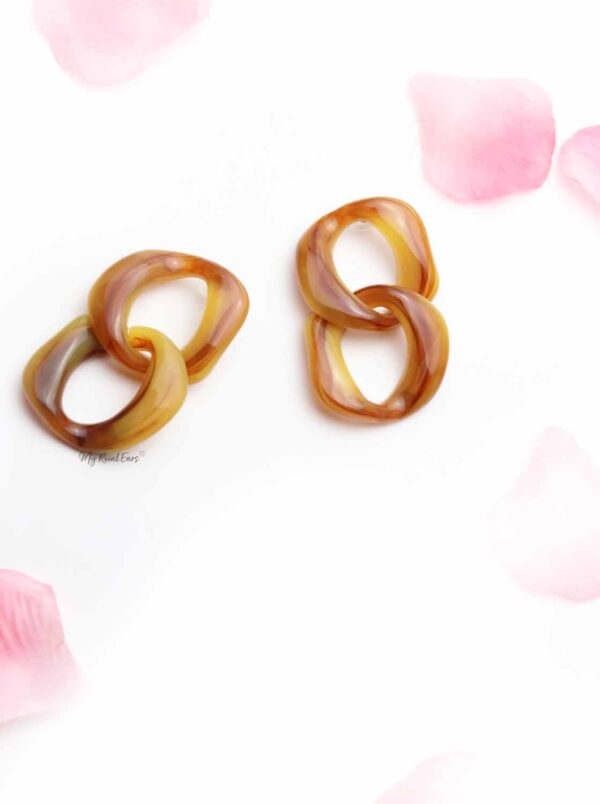 Calatheas- acrylic chain earrings - My Roial Ears LTD