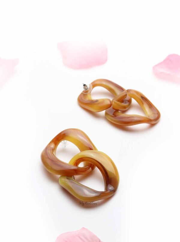 Calatheas- acrylic chain earrings - My Roial Ears LTD