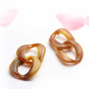 Calatheas- acrylic chain earrings - My Roial Ears LTD
