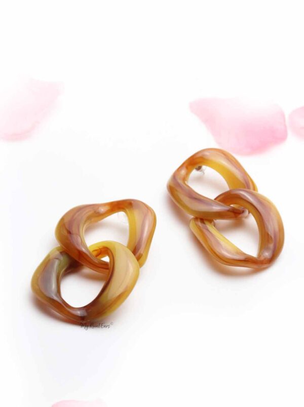 Calatheas- acrylic chain earrings - My Roial Ears LTD
