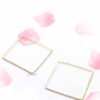 Blue Dawn- square shaped hoop earrings - My Roial Ears LTD
