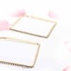 Blue Dawn- square shaped hoop earrings - My Roial Ears LTD