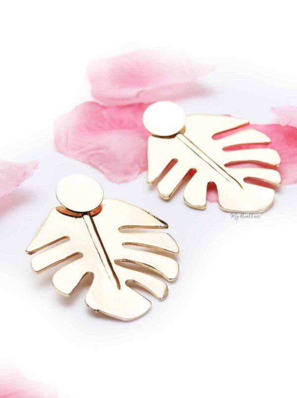 Catasetum- golden 2 n 1 statement stud earrings - My Roial Ears LTD