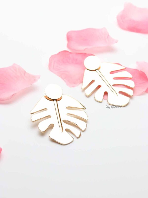 Catasetum- golden 2 n 1 statement stud earrings - My Roial Ears LTD