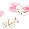 Catasetum- golden 2 n 1 statement stud earrings - My Roial Ears LTD