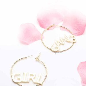 Blue Jacaranda-gang girl hoop earrings - My Roial Ears LTD