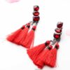 Dahlia- fashion chain drop tassel earrings - Image 4