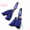 Dahlia- fashion chain drop tassel earrings - Image 3