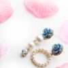 Freesia- floral pearl drop long and small earrings - My Roial Ears LTD