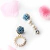 Freesia- floral pearl drop long and small earrings - My Roial Ears LTD