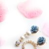 Freesia- floral pearl drop long and small earrings - My Roial Ears LTD